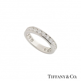 Tiffany & Co. Platinum Diamond Wedding Band 1.98ct G-H/VS2 Tiffany & Co. Platinum Diamond Wedding Band 1.98ct G-H/VS2
